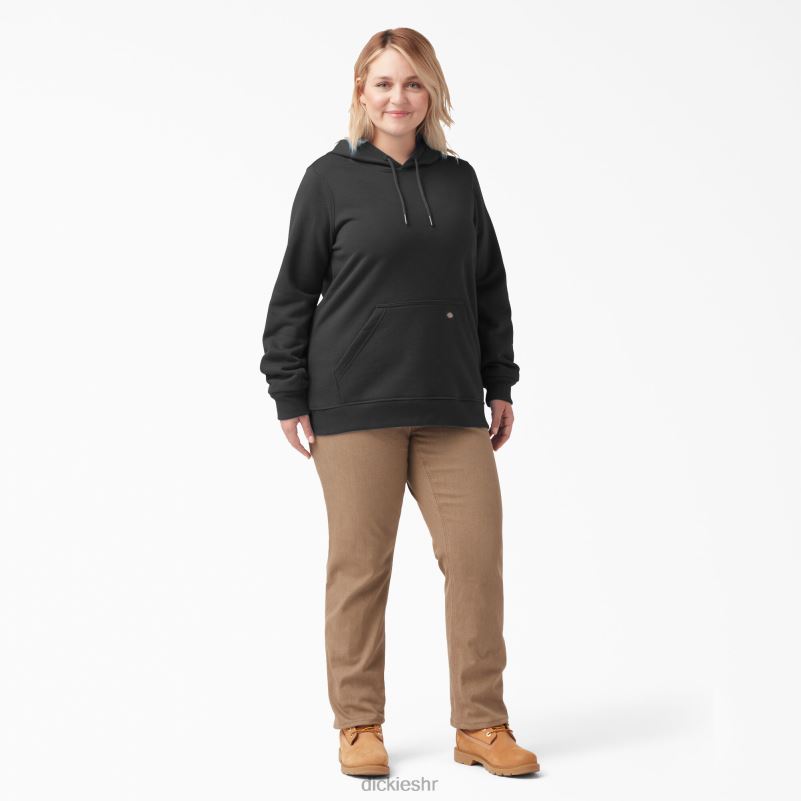 plus teški pulover s rukavima s logotipom žene Dickies crna (kbk) 6BPL62346 odjeća