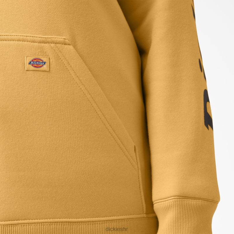 plus teški pulover s rukavima s logotipom žene Dickies narančasti sjaj (og3) 6BPL62350 odjeća