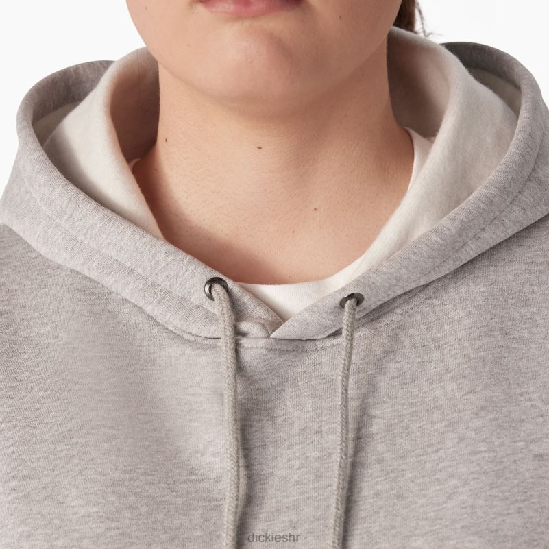 plus teški pulover s rukavima s logotipom žene Dickies vrijesak sivi (hg) 6BPL62345 odjeća