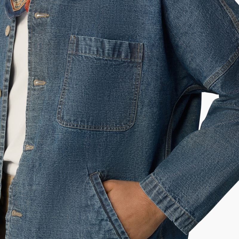 1922. košulja spuštenih ramena muškarci Dickies indigo plava (snb) 6BPL6977 odjeća