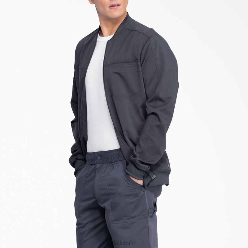 Balance zip prednja jakna za ribanje muškarci Dickies kositar siva (klupa) 6BPL61303 odjeća