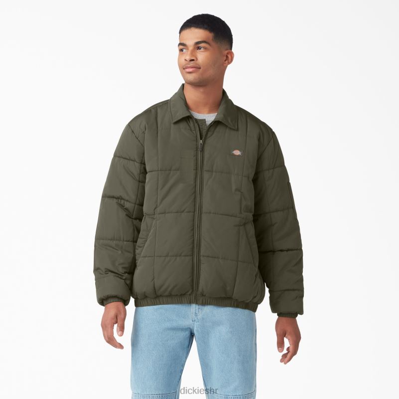 Eisenhower pufer jakna muškarci Dickies vojno zelena (ml) 6BPL61069 odjeća