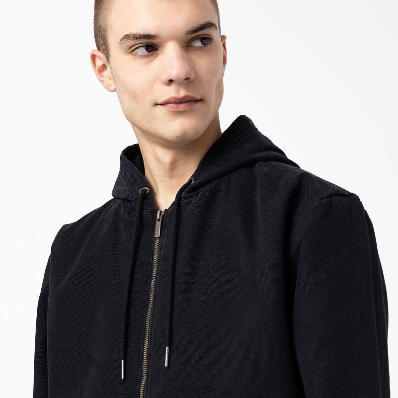bomber jakna s kapuljačom muškarci Dickies stonewashed black (sbk) 6BPL61163 odjeća