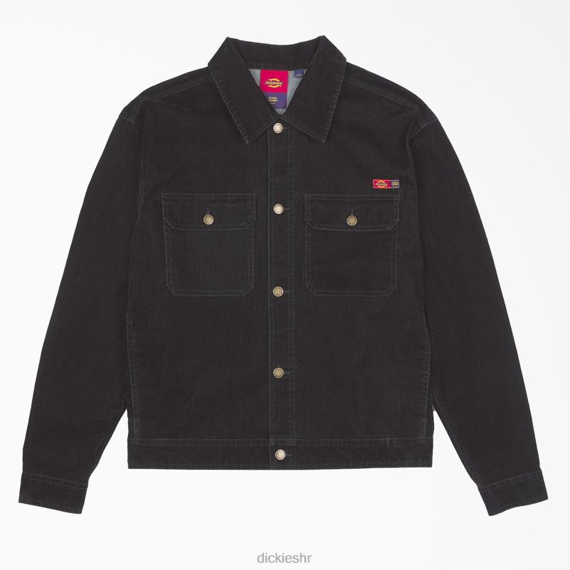 ceremonija otvaranja flock traper pomoćna jakna muškarci Dickies crna (bkx) 6BPL61064 odjeća