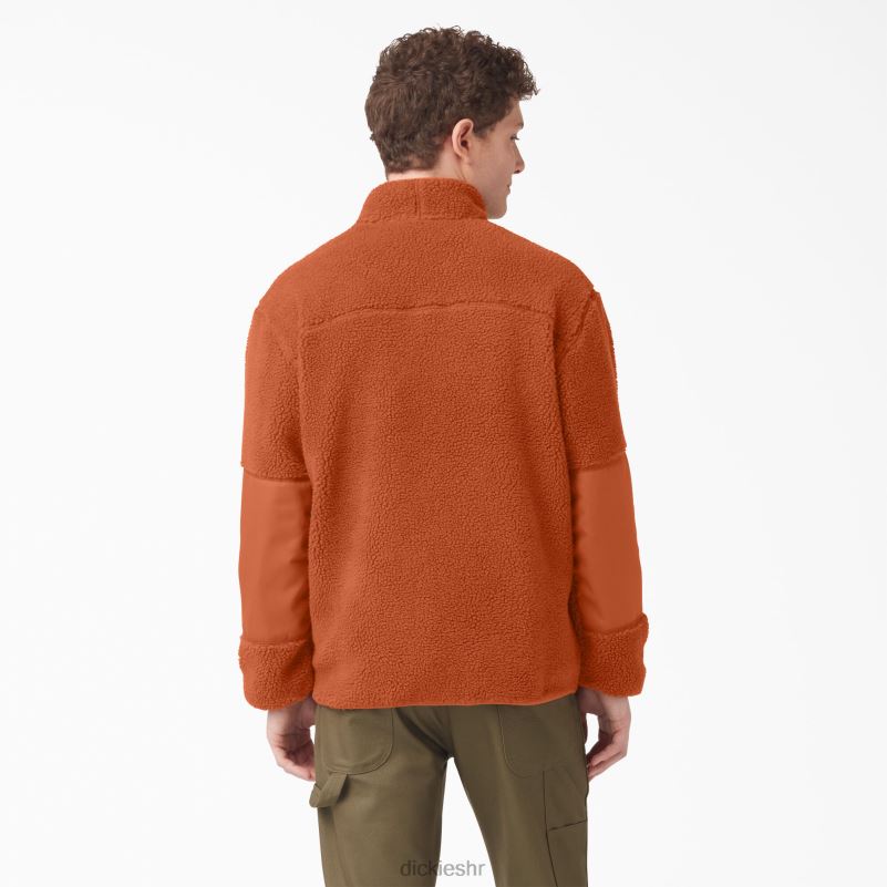 crvena chute flis jakna muškarci Dickies medenjak smeđi (tj.) 6BPL61082 odjeća