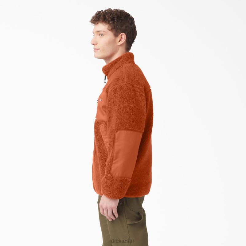 crvena chute flis jakna muškarci Dickies medenjak smeđi (tj.) 6BPL61082 odjeća