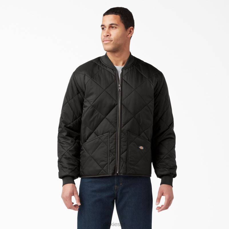 dijamantna prošivena jakna muškarci Dickies crna (bk) 6BPL61018 odjeća
