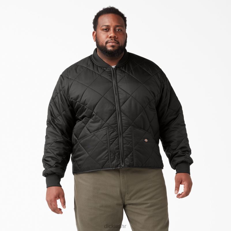 dijamantna prošivena jakna muškarci Dickies crna (bk) 6BPL61018 odjeća