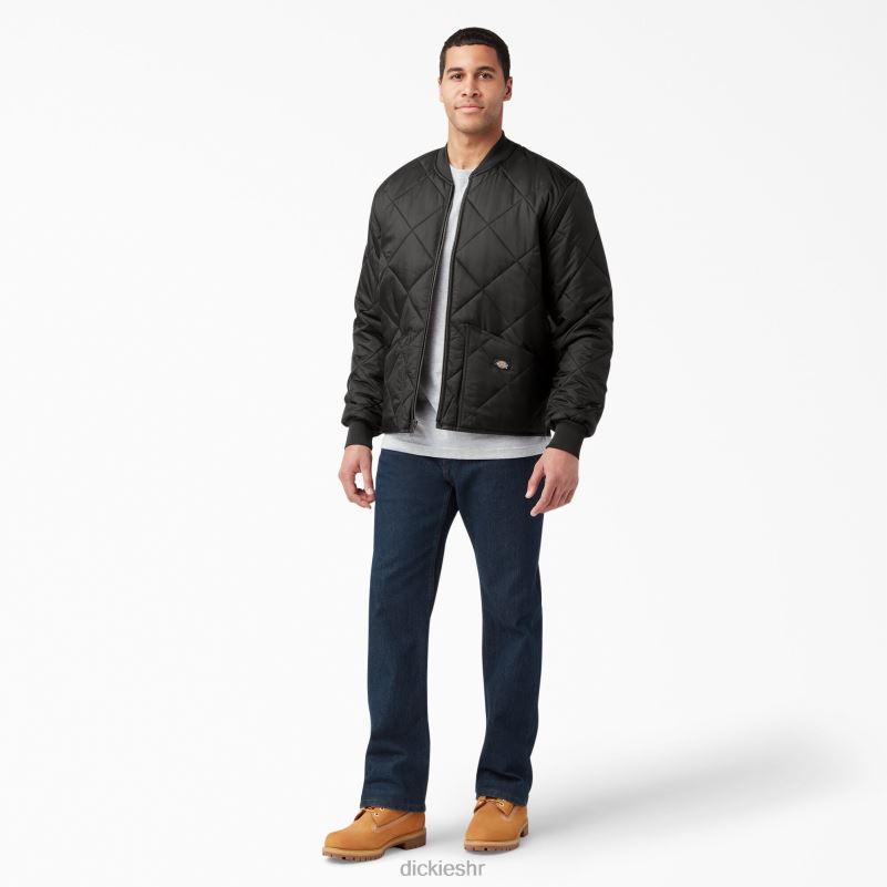 dijamantna prošivena jakna muškarci Dickies crna (bk) 6BPL61018 odjeća
