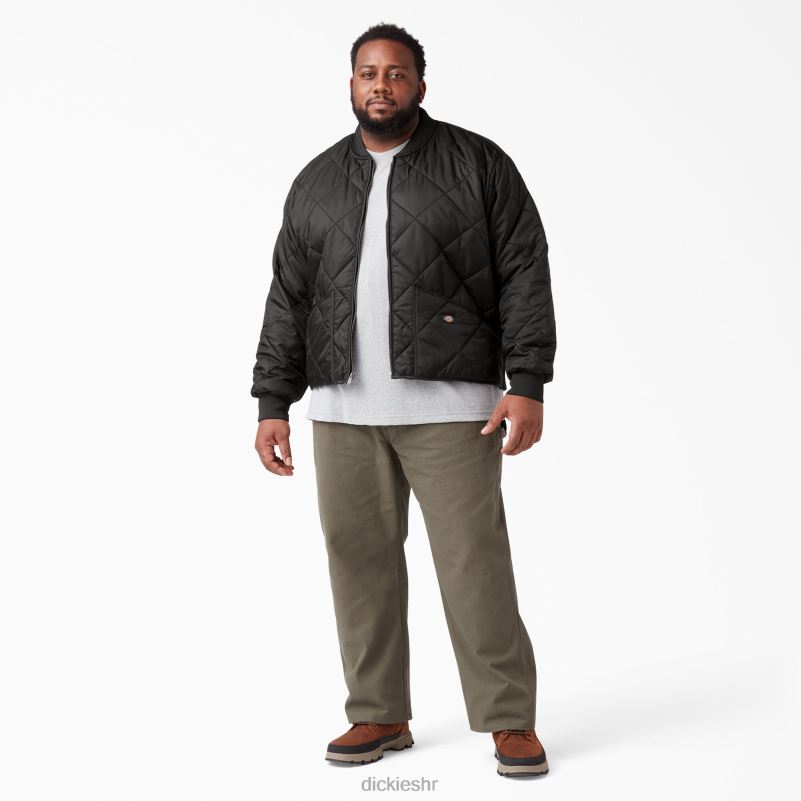 dijamantna prošivena jakna muškarci Dickies crna (bk) 6BPL61018 odjeća