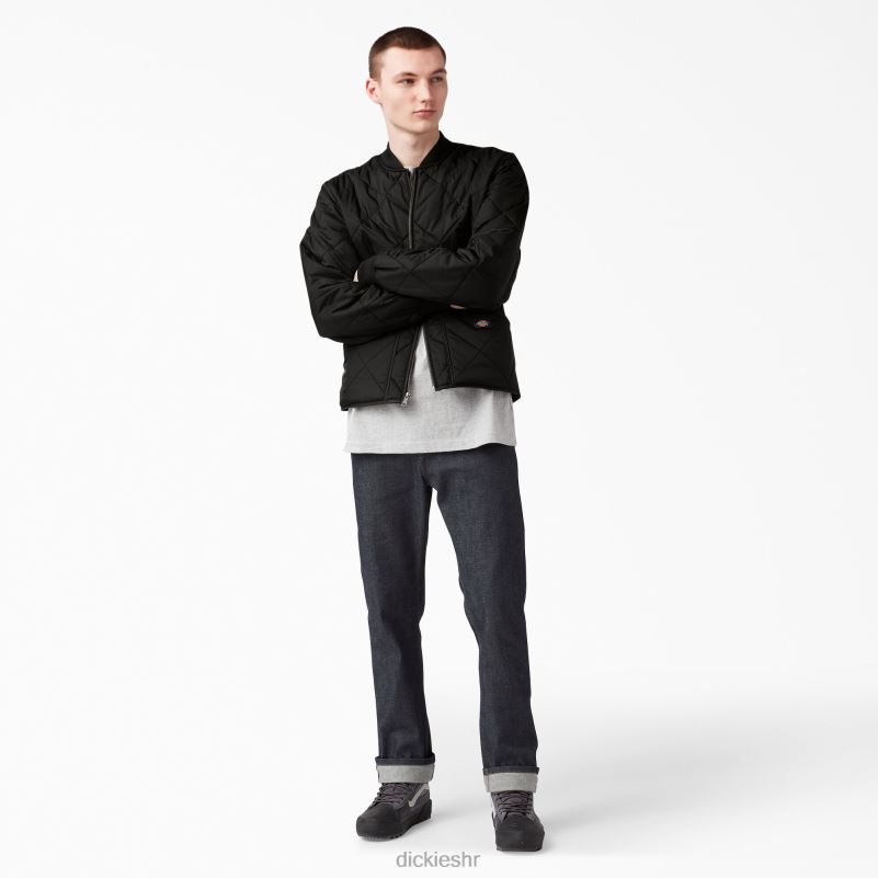dijamantna prošivena jakna muškarci Dickies crna (bk) 6BPL61018 odjeća