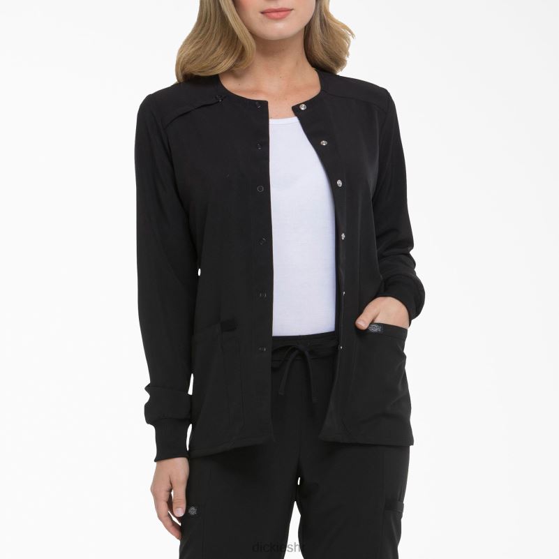 eds Essentials snap prednja jakna za čišćenje žene Dickies crno (crno) 6BPL62578 odjeća