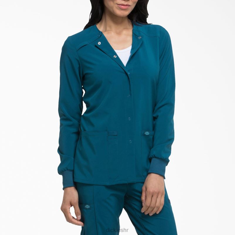 eds Essentials snap prednja jakna za čišćenje žene Dickies karipsko plava (crb) 6BPL62580 odjeća