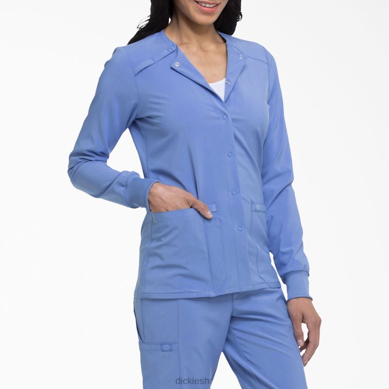 eds Essentials snap prednja jakna za čišćenje žene Dickies strop plava (cbl) 6BPL62579 odjeća