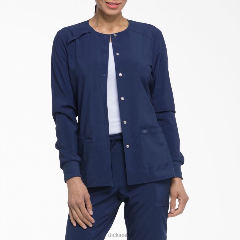 eds Essentials snap prednja jakna za čišćenje žene Dickies tamnoplava (nyps) 6BPL62582 odjeća