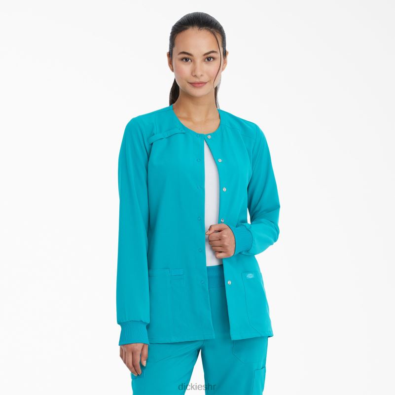 eds Essentials snap prednja jakna za čišćenje žene Dickies teal plava (tlb) 6BPL62585 odjeća
