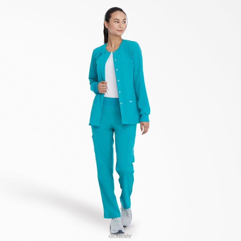 eds Essentials snap prednja jakna za čišćenje žene Dickies teal plava (tlb) 6BPL62585 odjeća