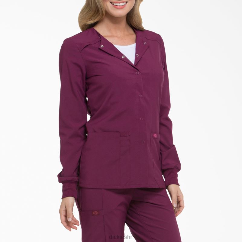 eds Essentials snap prednja jakna za čišćenje žene Dickies vino (pobjeda) 6BPL62586 odjeća