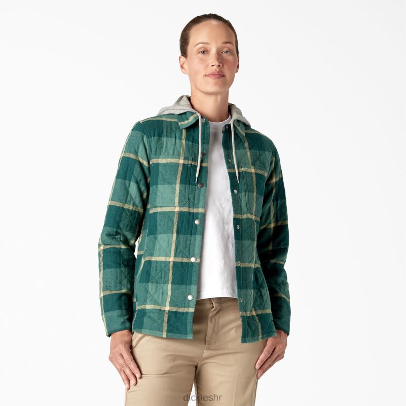 flanelska košulja s kapuljačom žene Dickies patka patka u kampu (a2v) 6BPL62274 odjeća