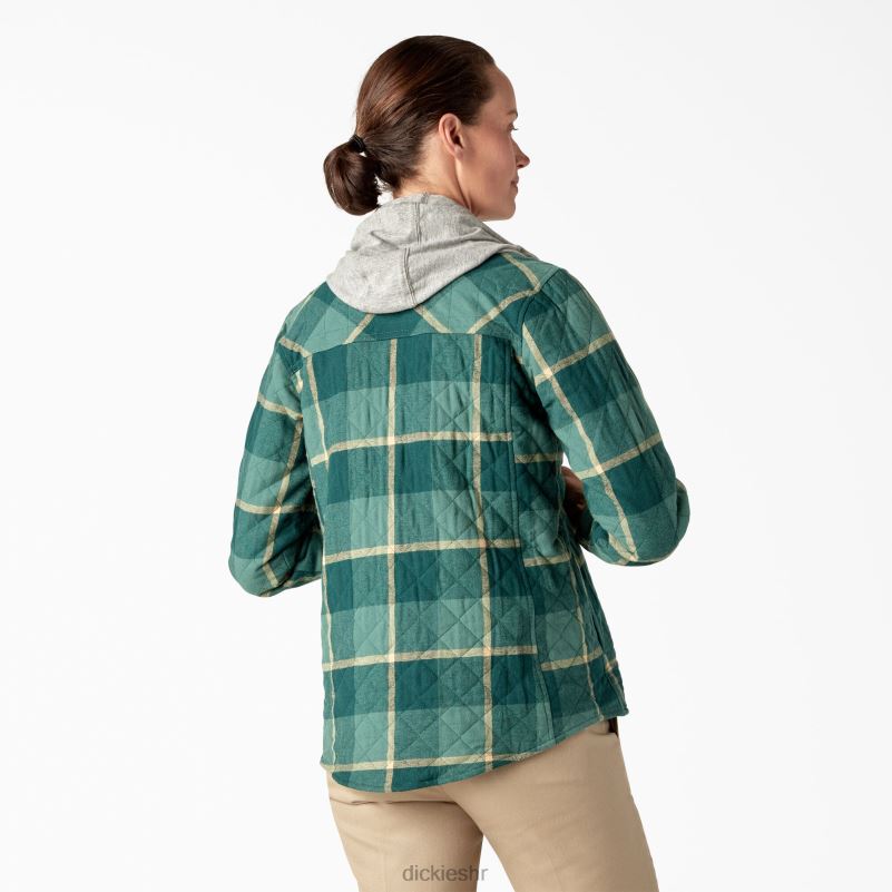 flanelska košulja s kapuljačom žene Dickies patka patka u kampu (a2v) 6BPL62274 odjeća