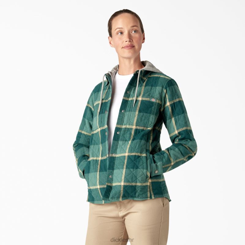 flanelska košulja s kapuljačom žene Dickies patka patka u kampu (a2v) 6BPL62274 odjeća