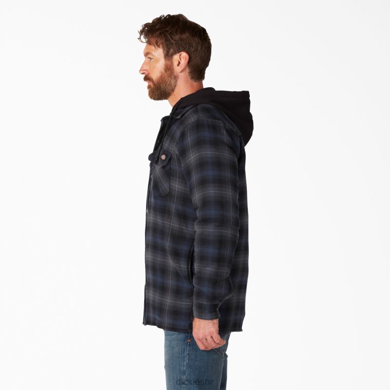 flanelska košulja sa dwr muškarci Dickies crna tinta tamnoplavi ombre karirani (b2p) 6BPL61060 odjeća