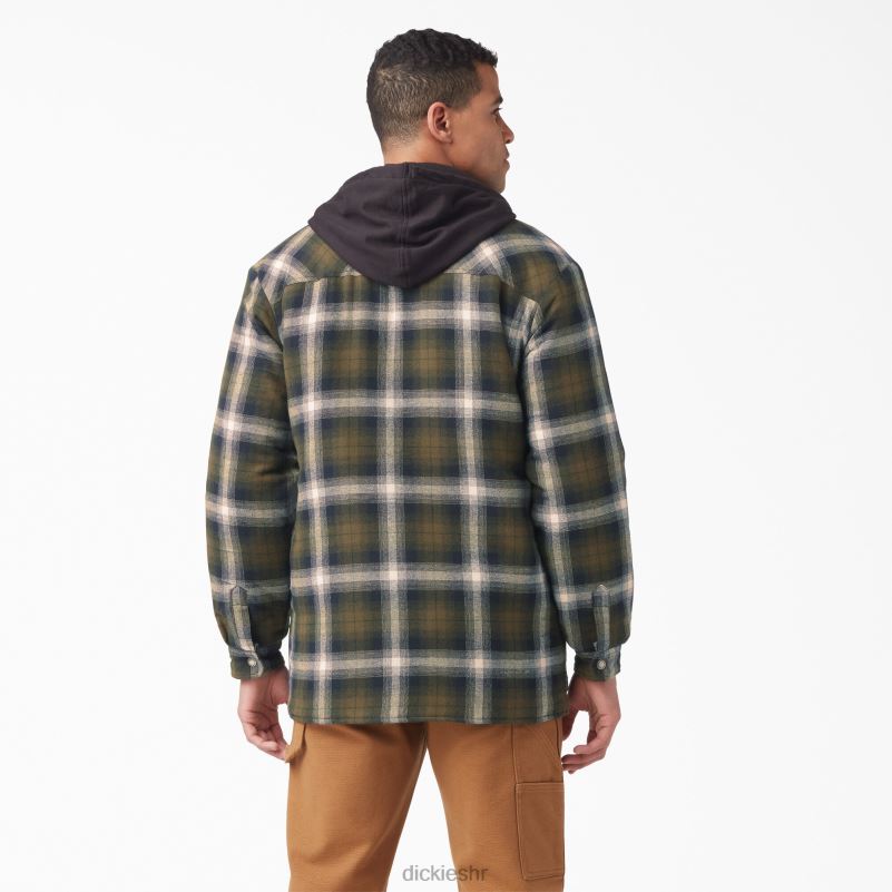 flanelska košulja sa dwr muškarci Dickies tamno maslinasto/crno karirano (a2a) 6BPL61058 odjeća