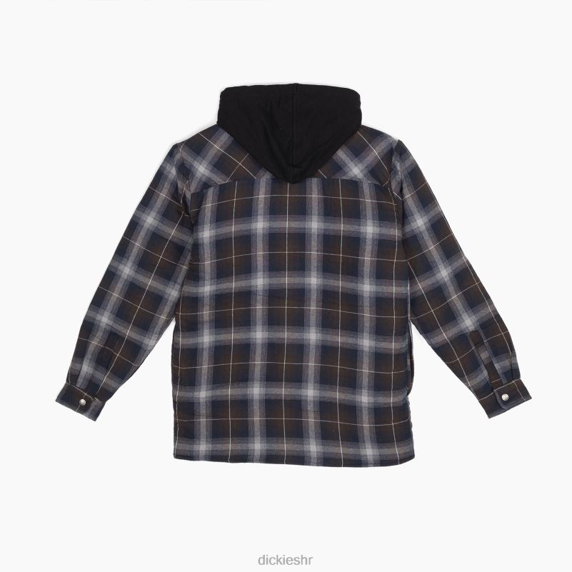 flanelska košulja sa dwr muškarci Dickies tamnoplavi/čokoladno smeđi karirani (b1y) 6BPL61059 odjeća