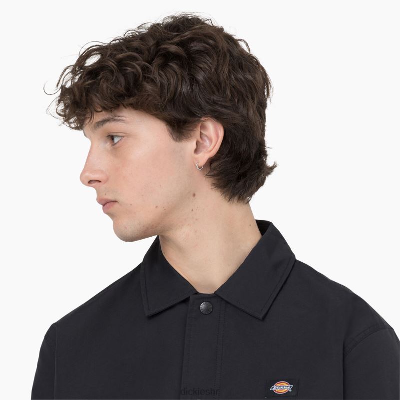 hrastova trenerska jakna muškarci Dickies crna (bkx) 6BPL6989 odjeća