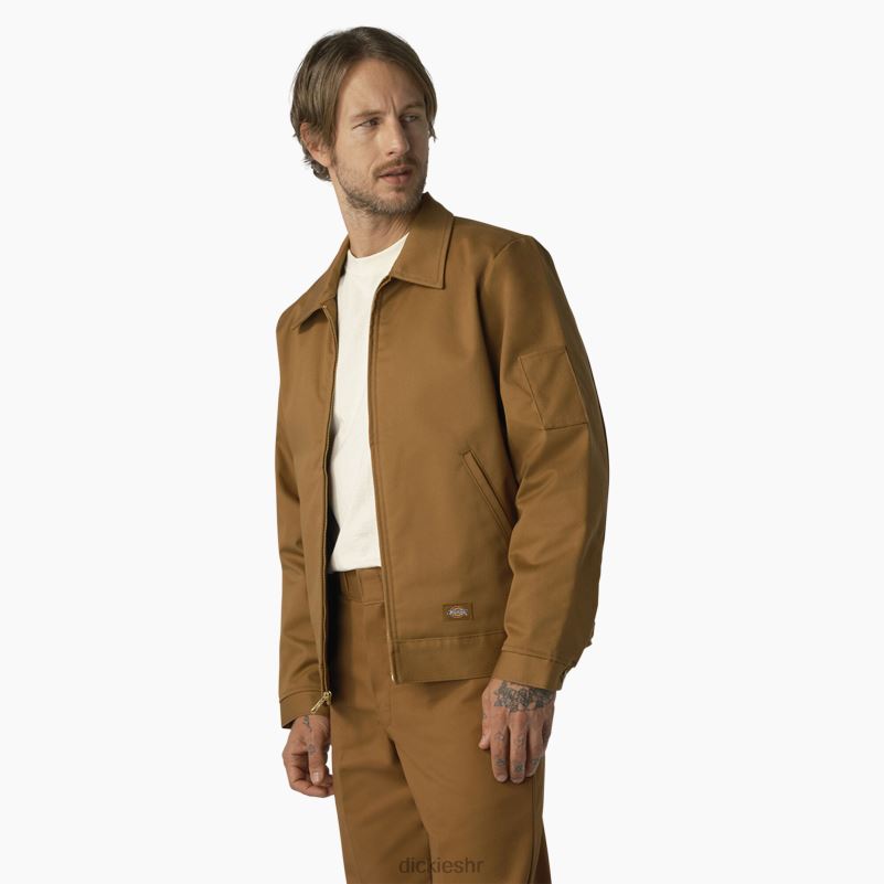 izolirana Eisenhower jakna muškarci Dickies smeđa patka (wsd) 6BPL6971 odjeća