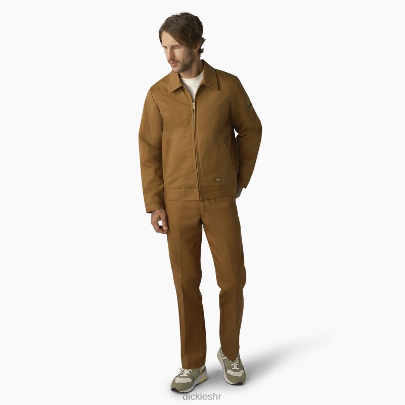 izolirana Eisenhower jakna muškarci Dickies smeđa patka (wsd) 6BPL6971 odjeća