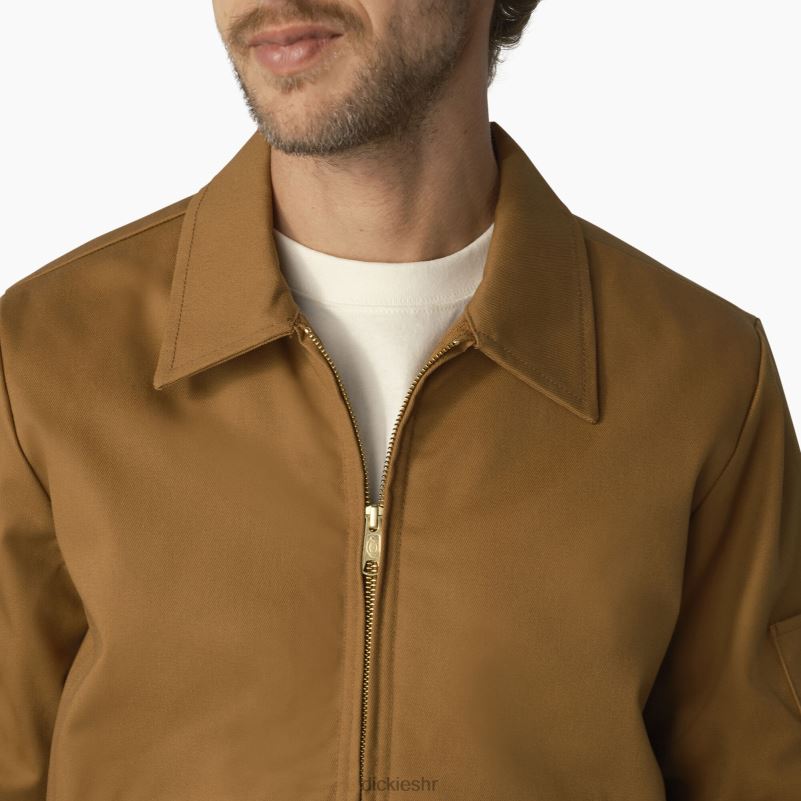 izolirana Eisenhower jakna muškarci Dickies smeđa patka (wsd) 6BPL6971 odjeća
