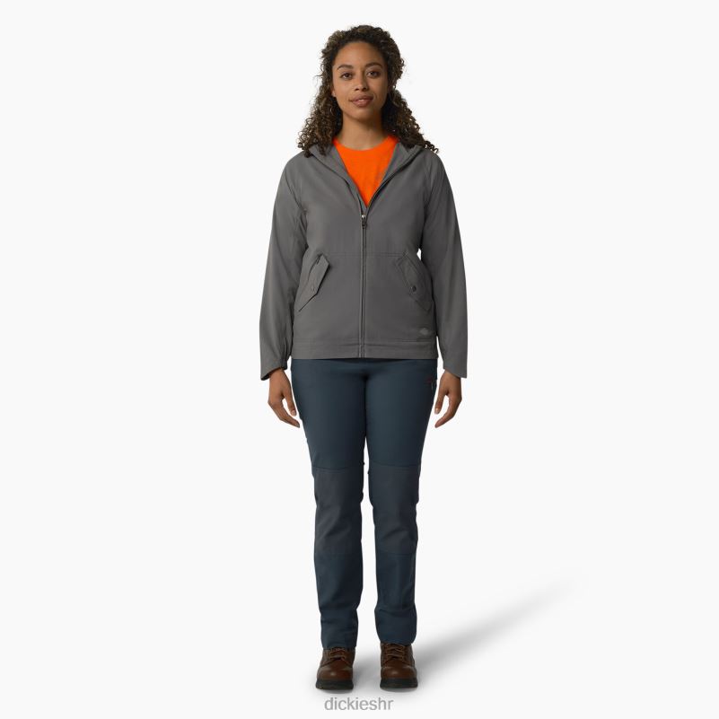izvedba jakna s kapuljačom žene Dickies grafitno siva (ga) 6BPL62380 odjeća
