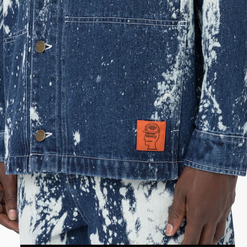 mozak mrtav izbijeljeni traper jakna muškarci Dickies izbijeljena indigo plava (bnb) 6BPL61158 odjeća