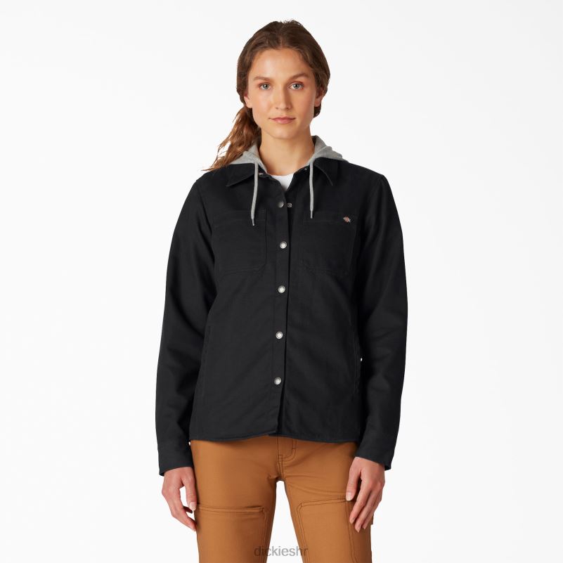 patka košulja s kapuljačom žene Dickies crna (bkx) 6BPL62282 odjeća