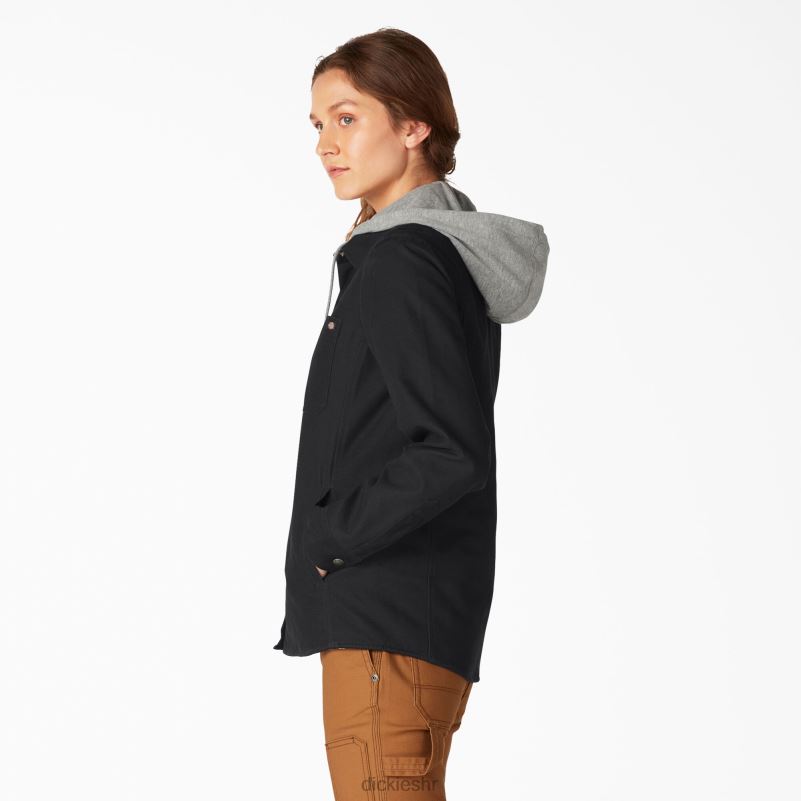 patka košulja s kapuljačom žene Dickies crna (bkx) 6BPL62282 odjeća