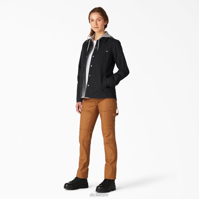 patka košulja s kapuljačom žene Dickies crna (bkx) 6BPL62282 odjeća