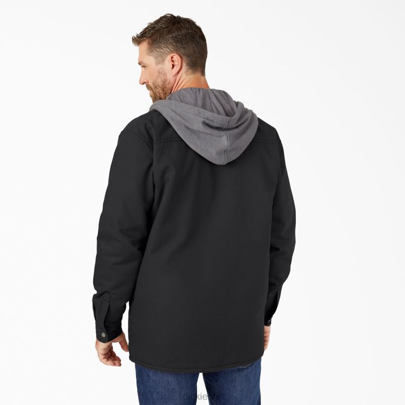 patka platnena jakna s kapuljačom muškarci Dickies crna (bk) 6BPL6999 odjeća