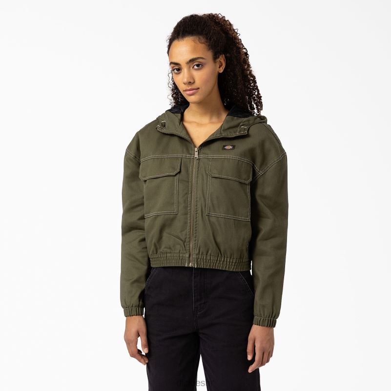 sawyerville jakna žene Dickies vojno zelena (ml) 6BPL62384 odjeća
