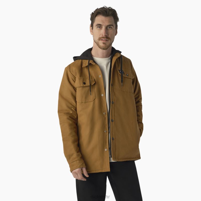 skateboarding duck košulja jakna muškarci Dickies smeđa patka (bd) 6BPL61025 odjeća