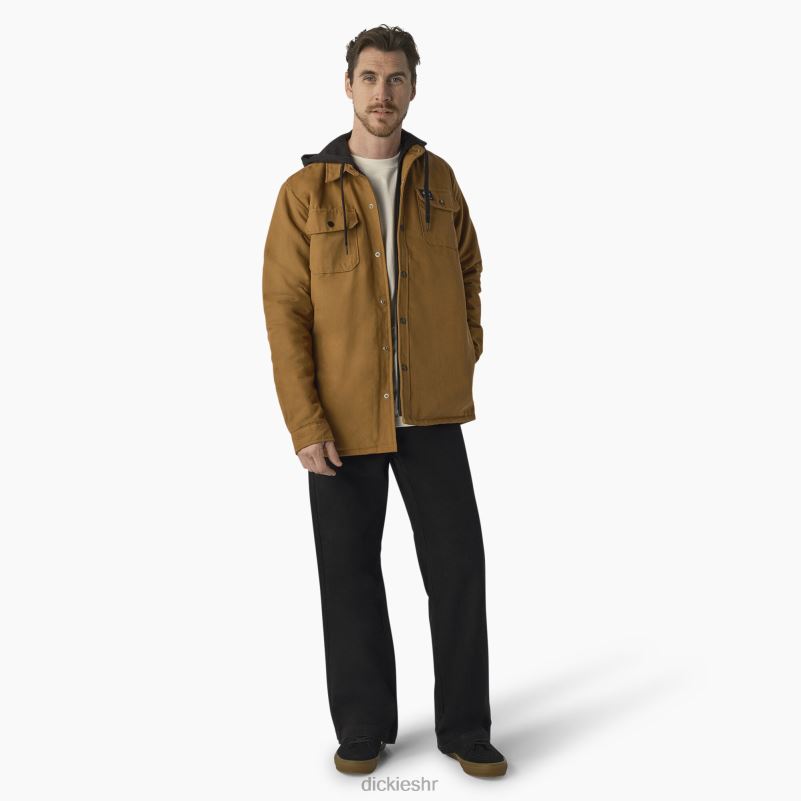 skateboarding duck košulja jakna muškarci Dickies smeđa patka (bd) 6BPL61025 odjeća