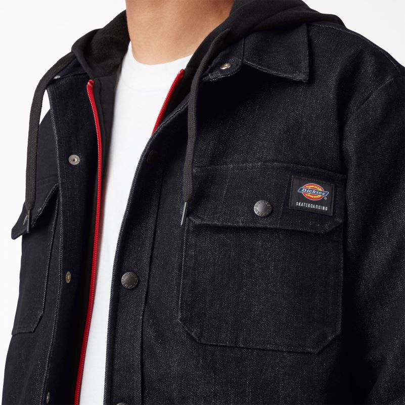skateboarding traper košulja jakna muškarci Dickies isprano indigo plavo (rnb) 6BPL61197 odjeća