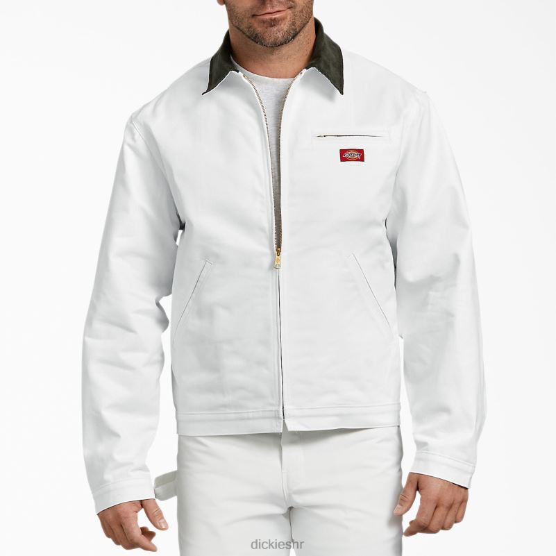 slikarska flanelska podstavljena jakna muškarci Dickies bijelo (wh) 6BPL61061 odjeća
