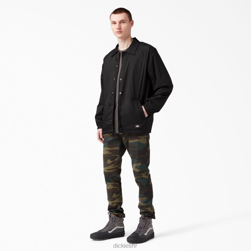 snap front jakna muškarci Dickies crna (bk) 6BPL61030 odjeća