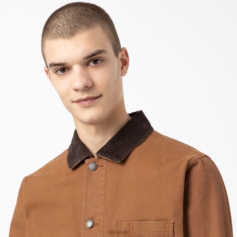 stonewashed duck nepodstavljeni kaput za posao muškarci Dickies oprana smeđa patka (sbd) 6BPL61070 odjeća