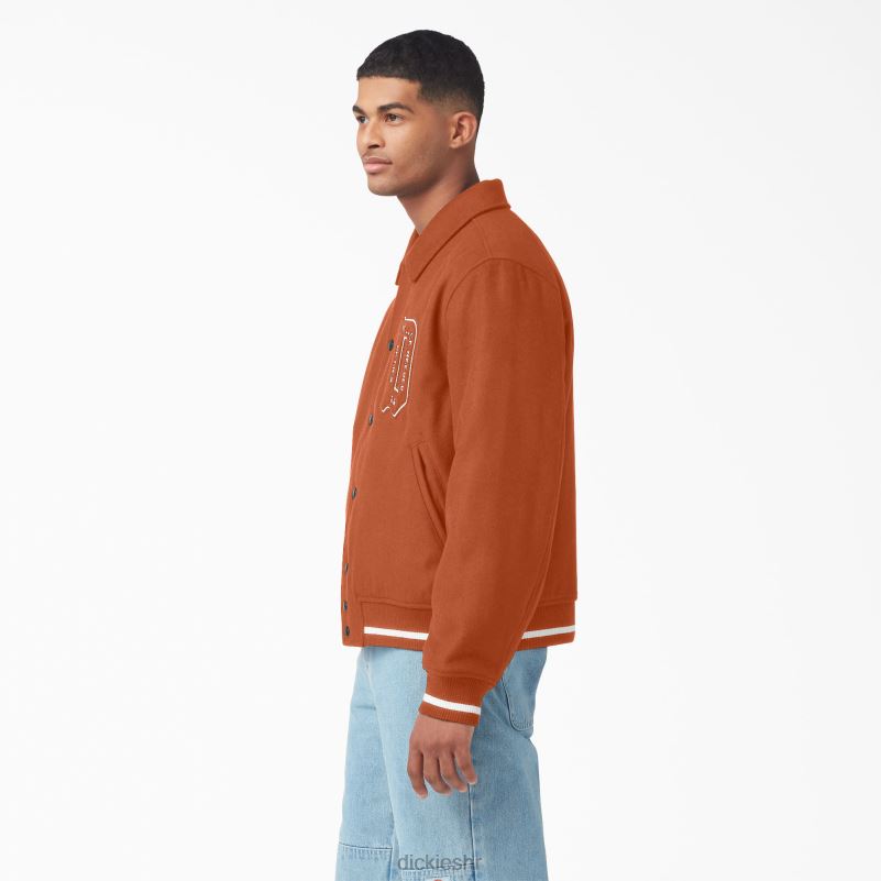 sveučilišna jakna muškarci Dickies medenjak smeđi (tj.) 6BPL61086 odjeća
