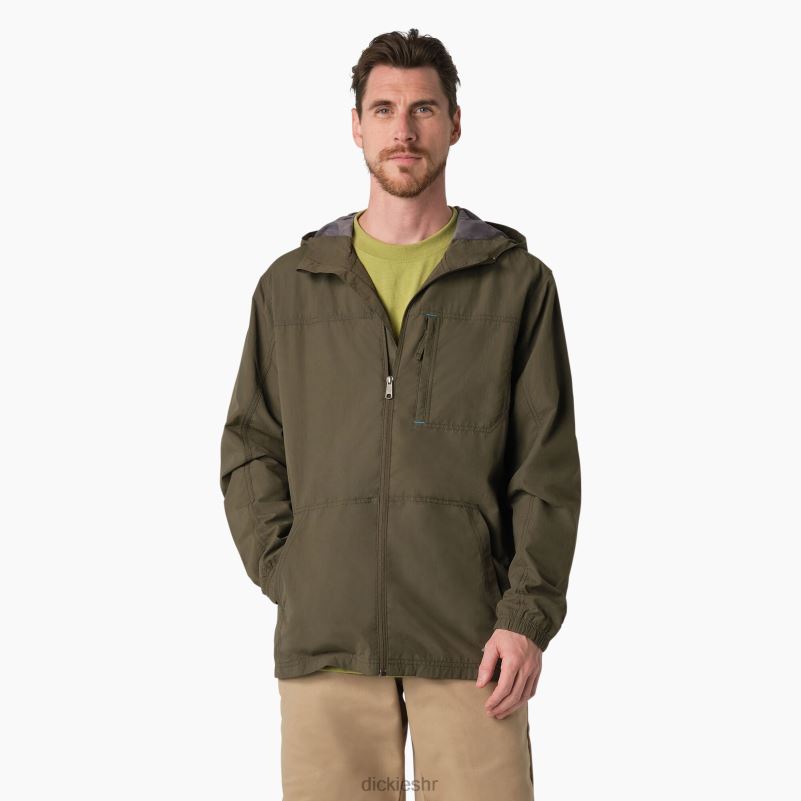 zaštititi rashladnu jaknu s kapuljačom muškarci Dickies zelena mahovina (ms) 6BPL61156 odjeća