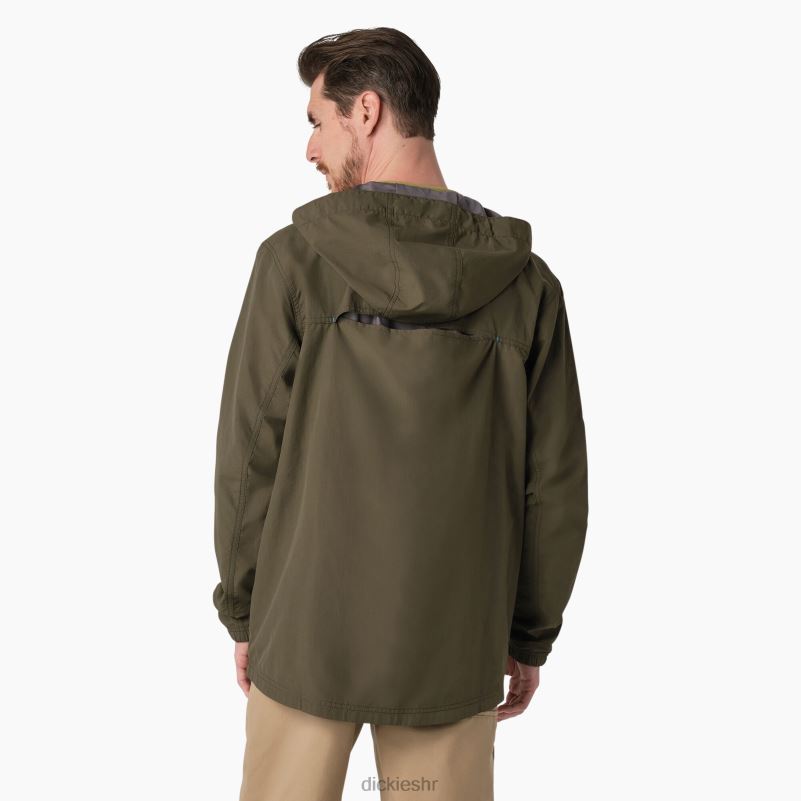 zaštititi rashladnu jaknu s kapuljačom muškarci Dickies zelena mahovina (ms) 6BPL61156 odjeća