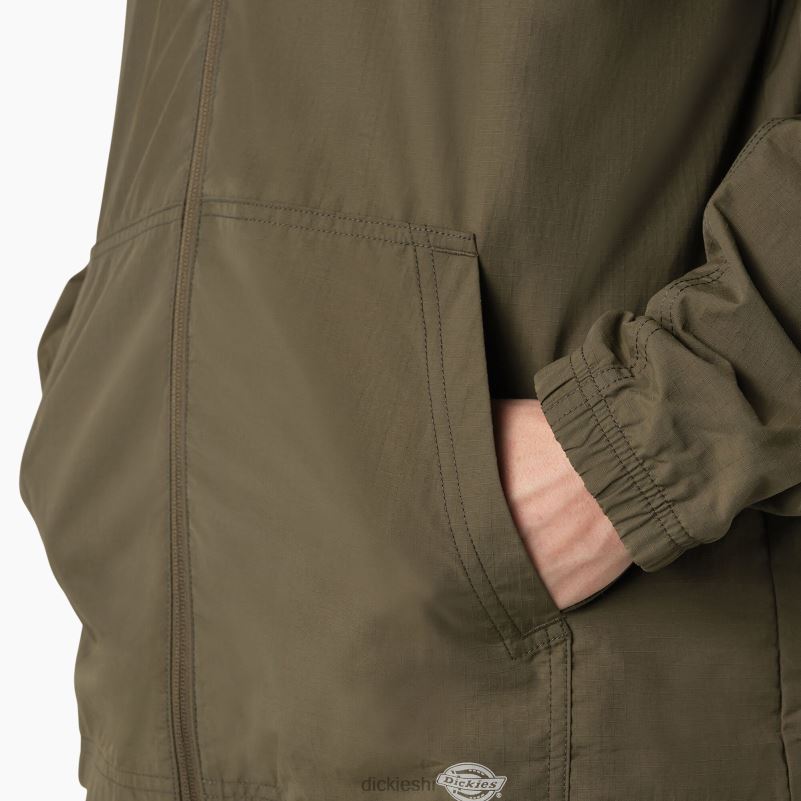 zaštititi rashladnu jaknu s kapuljačom muškarci Dickies zelena mahovina (ms) 6BPL61156 odjeća
