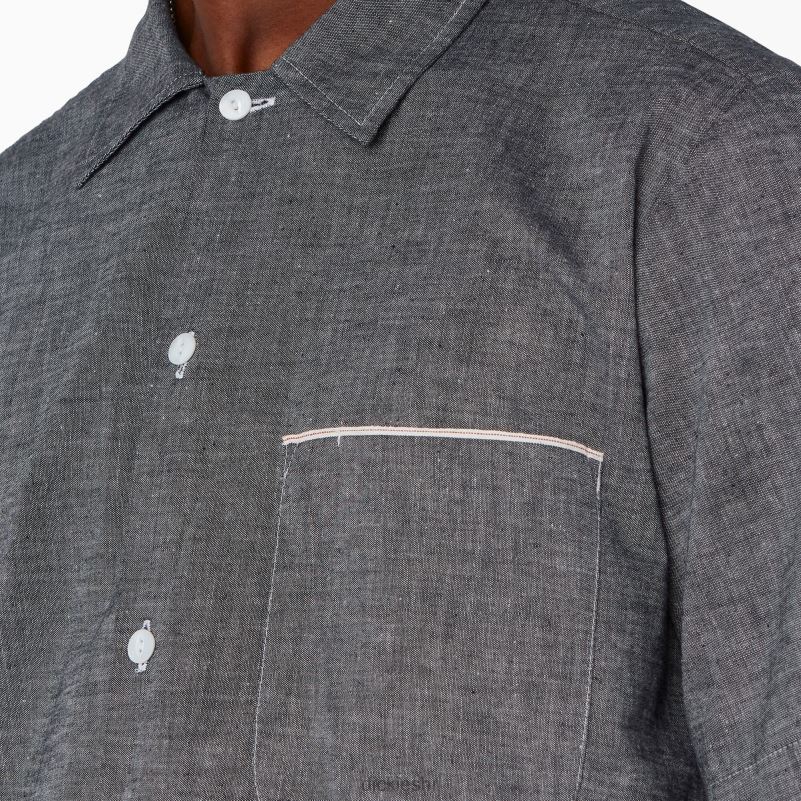 Prugasta košulja kratkih rukava iz 1922 muškarci Dickies isprano crno (rbk) 6BPL6942 odjeća